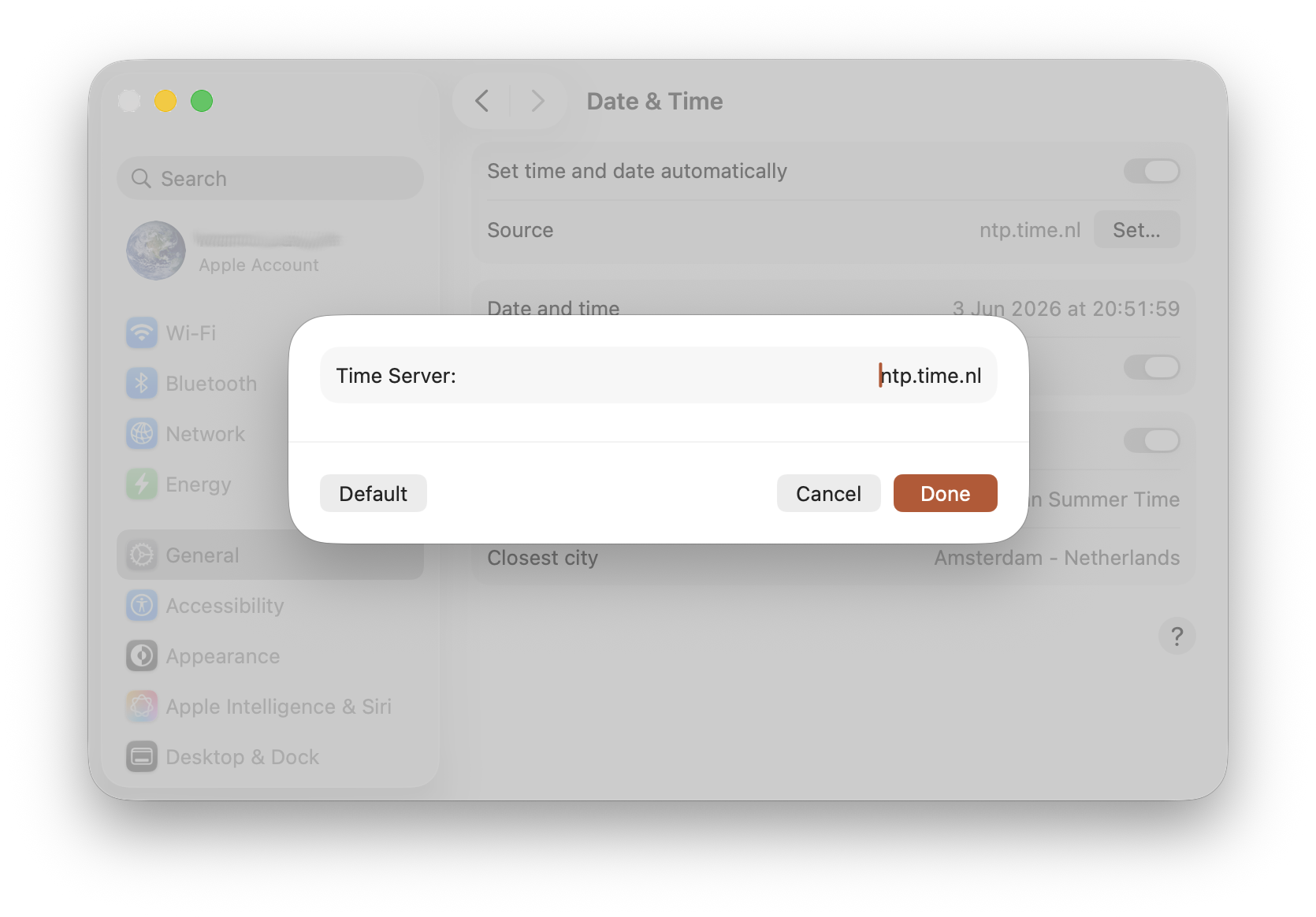 Settings OSX