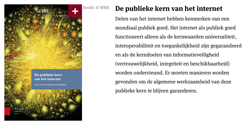 Rapport 'publieke kern van het internet